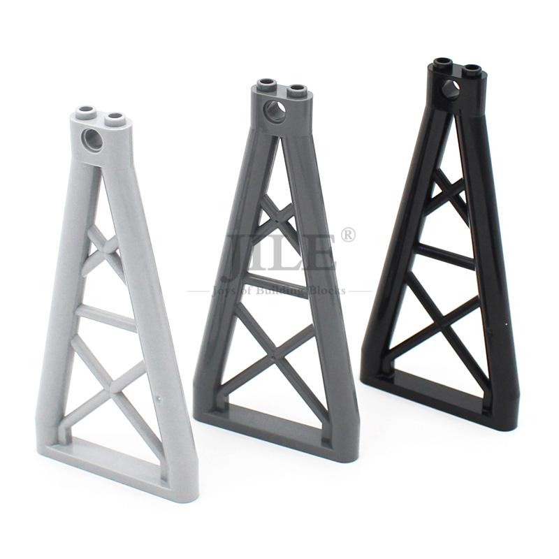 Bricks Support 1x6x10 Girder Triangular DIY Building Blocks Assemble Particles Compatible with 64449 Kids Architectural Toys