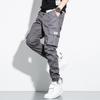 Pantaloni da lavoro da uomo primavera e autunno cotone multitasche casual con coulisse