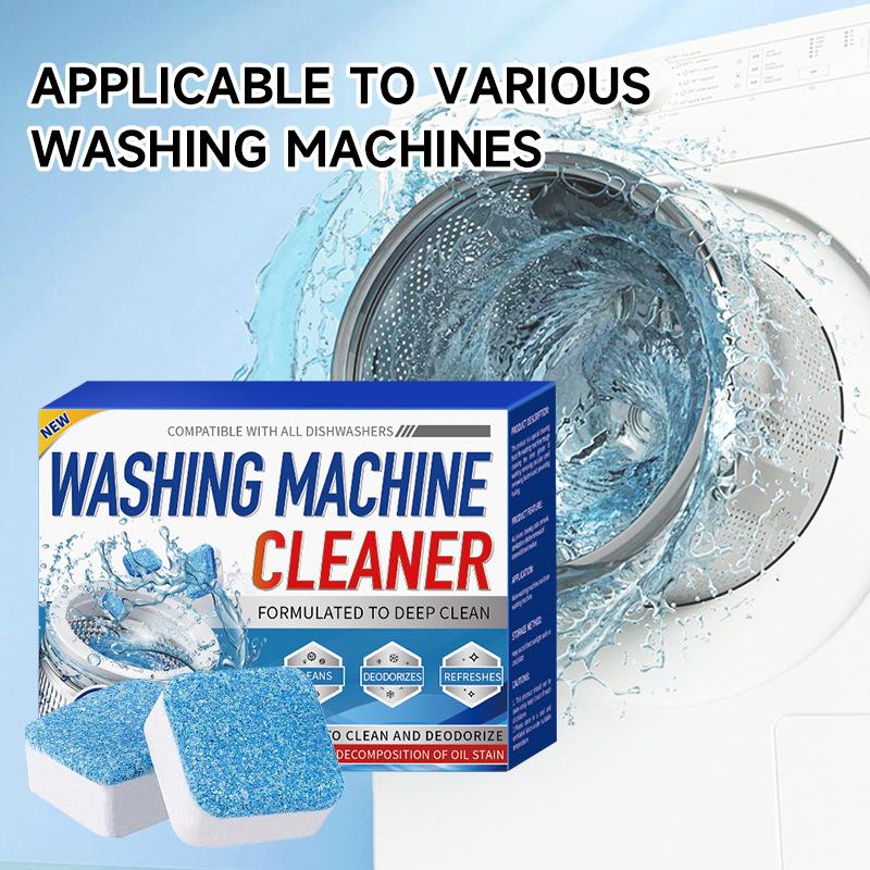 Washing Machine Cleaner Tablet Washer Deep Cleaning Tank Effervescent Descaling Machine Odor Removal Laundry Machine Clean Agent