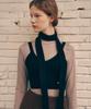 Rolarola Knit Bustier Muffler Set Black