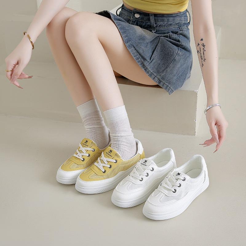 Little White Shoes Children's Summer New Schoolgirl Casual Net Versatile Half Slippers Street Shot