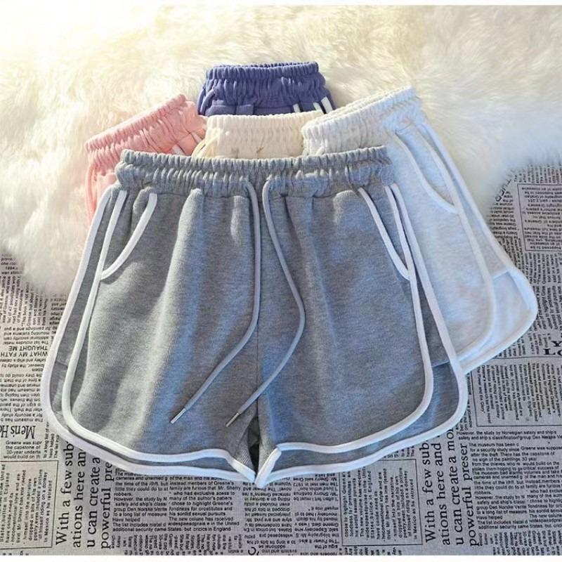 Shorts de Sport Vêtements Filles Nouvel Été Taille Haute Ample Slim Décontracté Grande Taille
