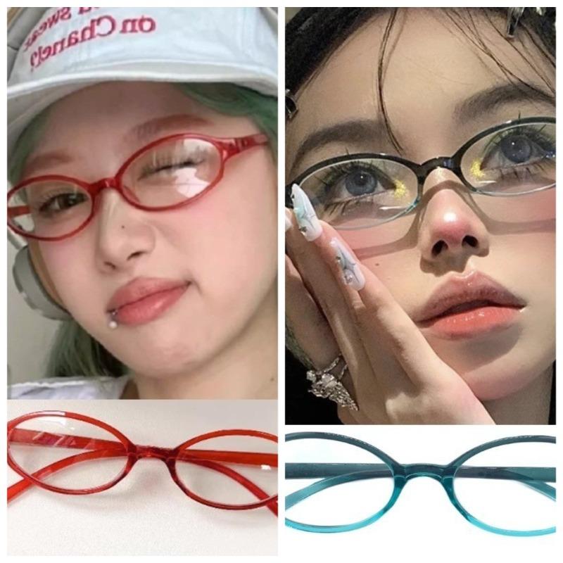 

2/3/4pcs Casual Red Vintage Trendy Eyewear for Women
