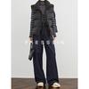 FAESSLIN Women's High-Waist Draped Anti-Wrinkle Loose Straight-Leg Jeans