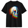 Streetwear T Shirt Summer Ghost Trippy Vaporwave Halloween Techno Rave Edm Dj Music Novelty T Shirts Cotton Tshirt Short Sleeve