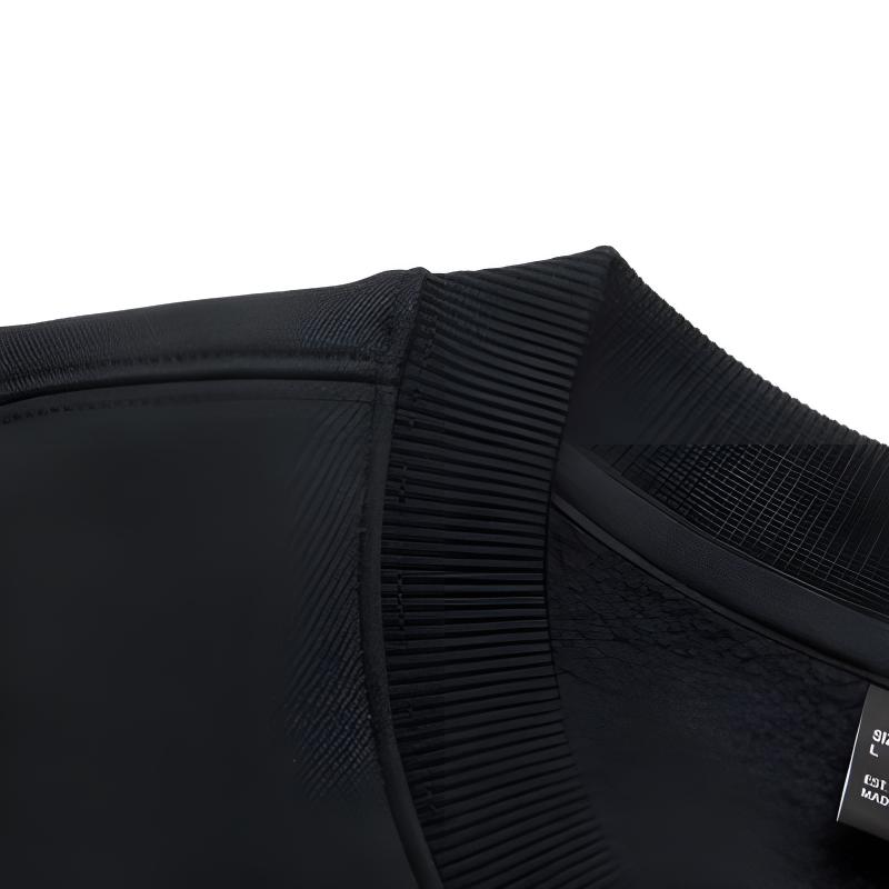 Li Ning Logo Print Trendy Cotton Breathable Loose Fleece Crewneck Sweatshirt Unisex Sweatshirt Black AWDUG03-7