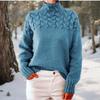 Moda dame ocazional toamna iarna imprimeu culoare solidă cu mâneci lungi cu gât înalt Topuri îmbrăcăminte pentru femei tricotaje din lână pulovere