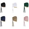 Elasticity Tie Back Inner Hijabs Shiny Golden Rhinestone Turban Breathable Undercap  Modest Fashion