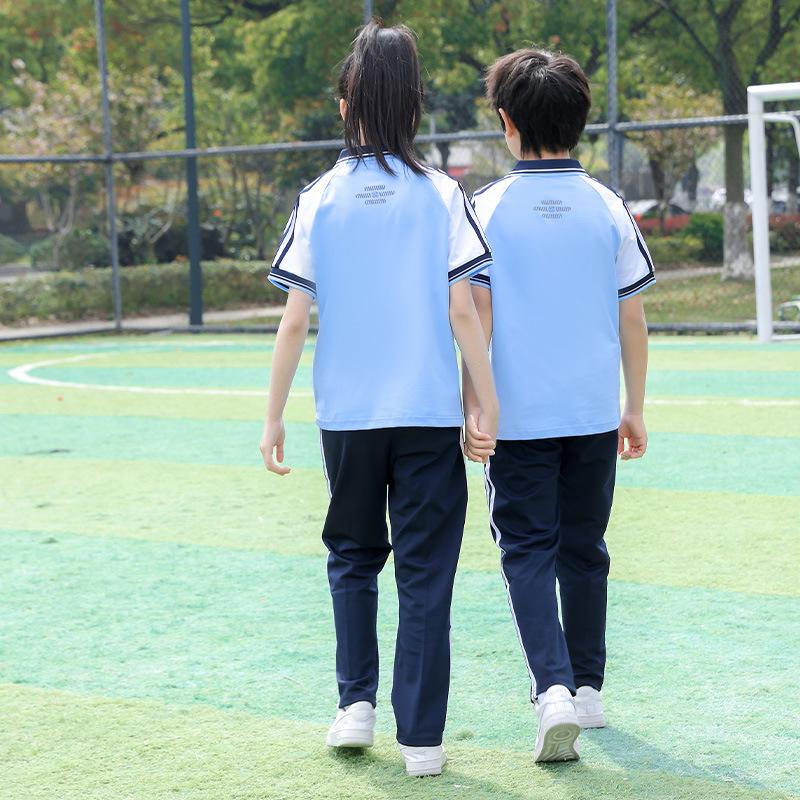 Spring & Autumn Uniforms: Primary School & Kindergarten Sports Sets, Summer Short Sleeve Class Wear