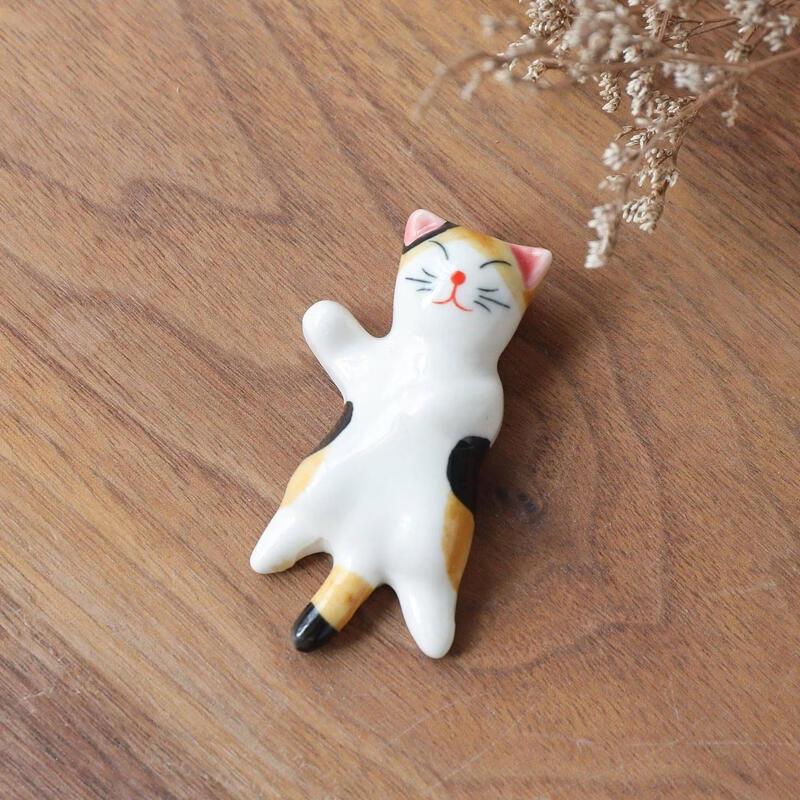 Cute Ceramic Cat Chopstick Holders