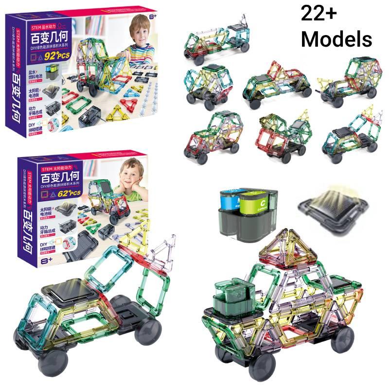 Diy Science Experiment Toy For Kids Build And Play With Solar-powered Saltwater Car