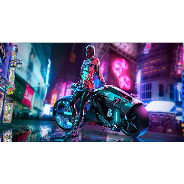 

«Другая освещенная ночь» Оскара Войнского, аниме, флэш-калло, киборг, постер и принты на холсте, настенная живопись, декор для гостиной, изображение 21x30cm No Framed