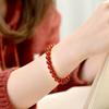 Red Agate Chalcedony Jade Bracelet for Women with Genuine Loose Beads
