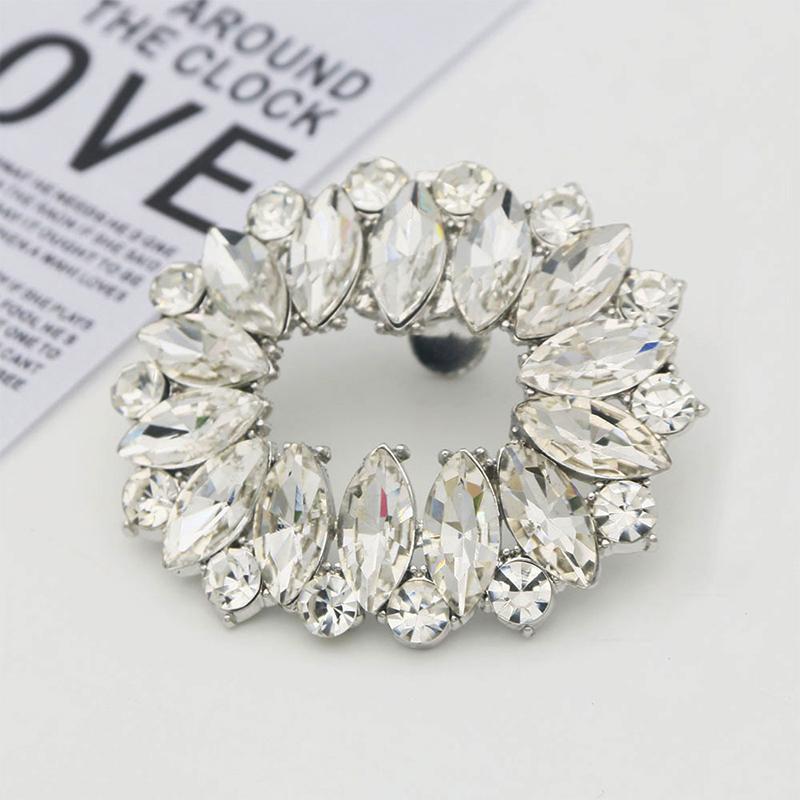 1 Pair Lady Shoe Clips Wedding Bride Shoes Decoration Women High Heel Charms Jewelry Shoes Rhinestones Crystal Decoration