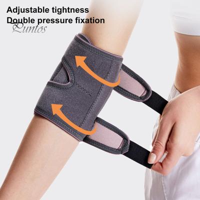1 Stück verstellbare Ellenbogenbandage, Federunterstützung, Laufen im Freien, Basketball, Radfahren, Kompressionsarmmanschette, atmungsaktiv, für Männer und Frauen, Fitness, Ellenbogenschutzband