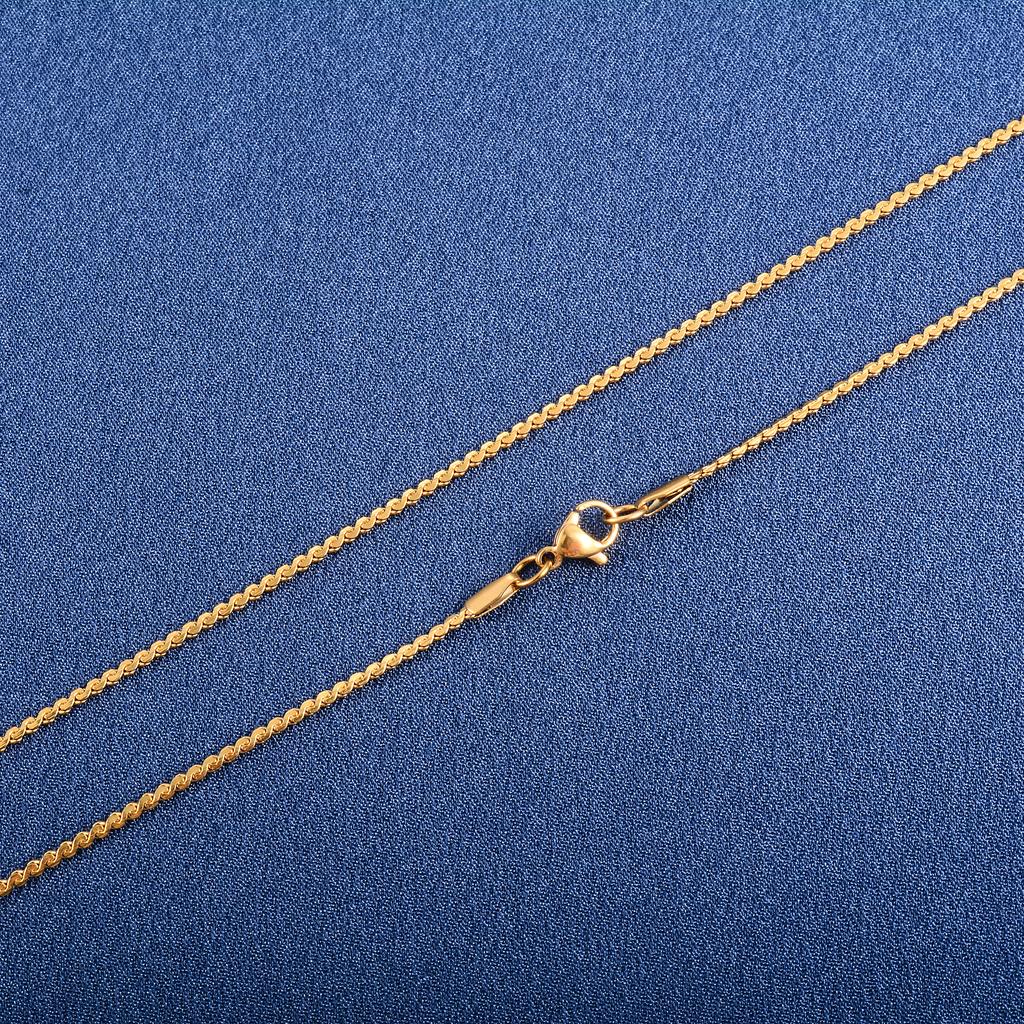 0.8/1.1/1.5mm Stainless Steel Dainty Neck Cable S Chain Thin Necklace for Women Metal Collar Choker Jewelry Accessories Gift