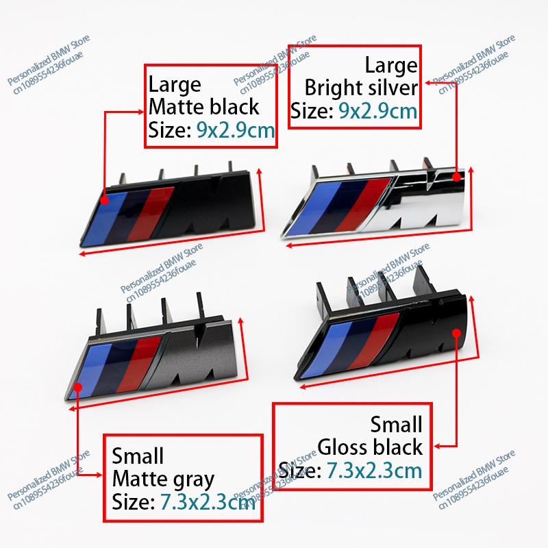 For BMW 5SE28 3D ABS M Logo Car Front Grille Badge For BMW X1 X2 X3 X4 X5 X6 F48 G01 E84 E83 F39 F10 F30 G11 G07 G86 G80 G60 E60 E46 Emblem