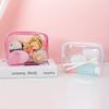 Clear Makeup Bag With Zippers Transparent Makeup Organizer Cosmetic Makeup Bags For Vacation Business Trip Airport Bathroom
