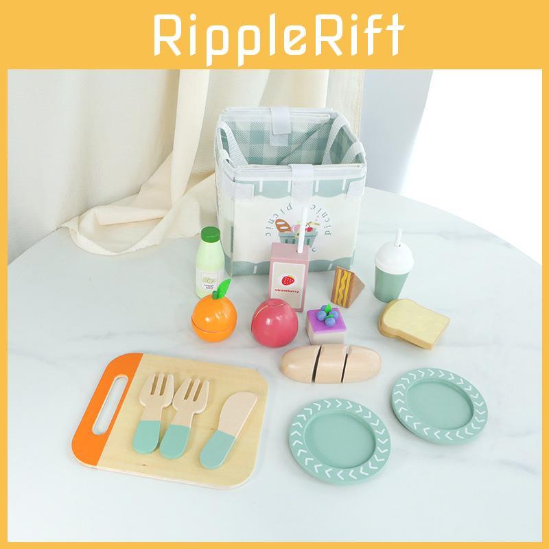 And Wooden Fruits Vegetables Cutting Toy Play Set For Toddler Education Early