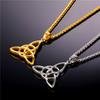 Men Titanium Steel Jewelry Fashion Creative Retro Irish Knot Pendant Necklace Valentine's Day Gift