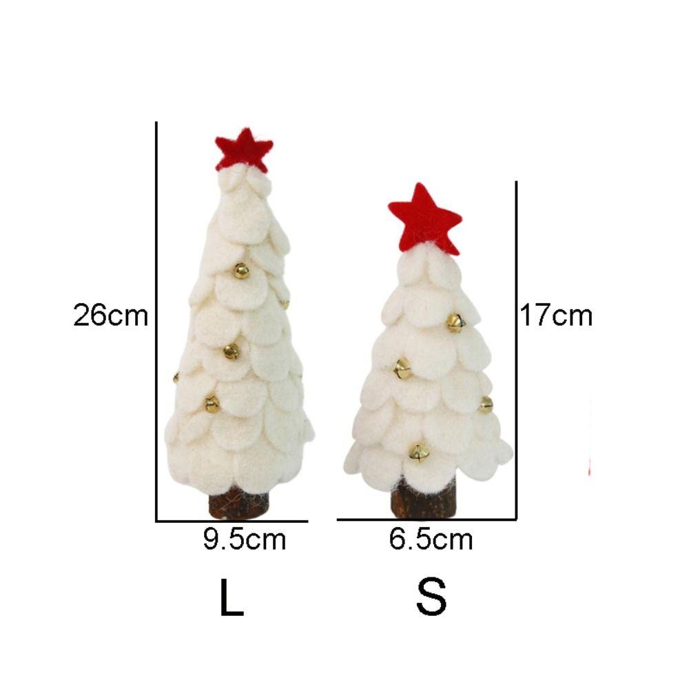 Wool Felt Artificial Christmas Tree Xmas Ornaments Desktop Decoration Mini Christmas Tree Navidad