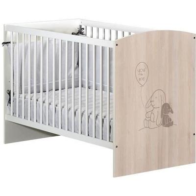 Baby Bed - 120 X 60 Cm - Babyprice Lapinou - Rabbit Screen Printing