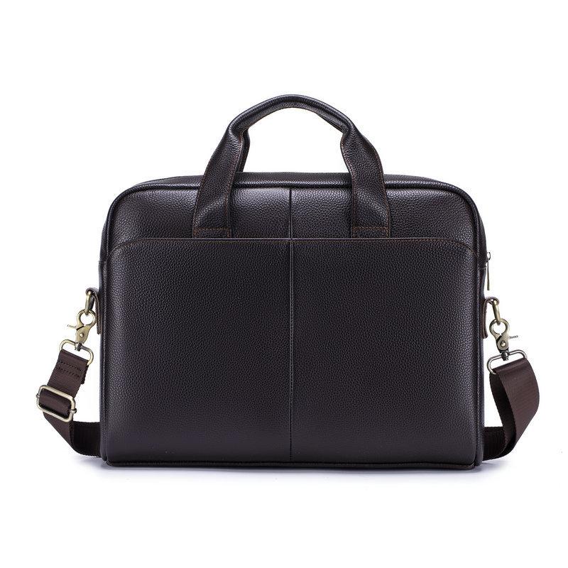 2026 Business Genuine Leather Briefcase for Men, Top Grain Leather Handheld Business Bag, Travel Commute Laptop Office Bag