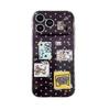 Cartoon Star Stickers Double Layer IMD Phone Case for iPhone 14/15/17 Pro Max