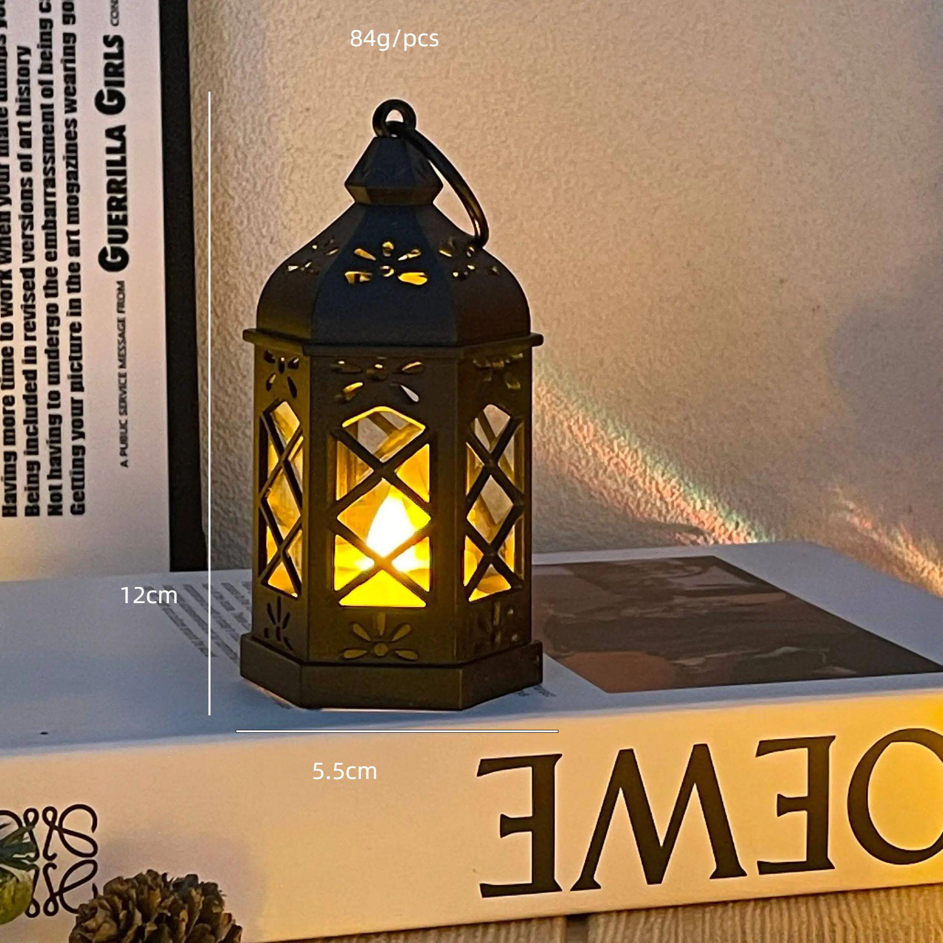 Retro LED Candle Light: Festival Atmosphere Hanging Lantern