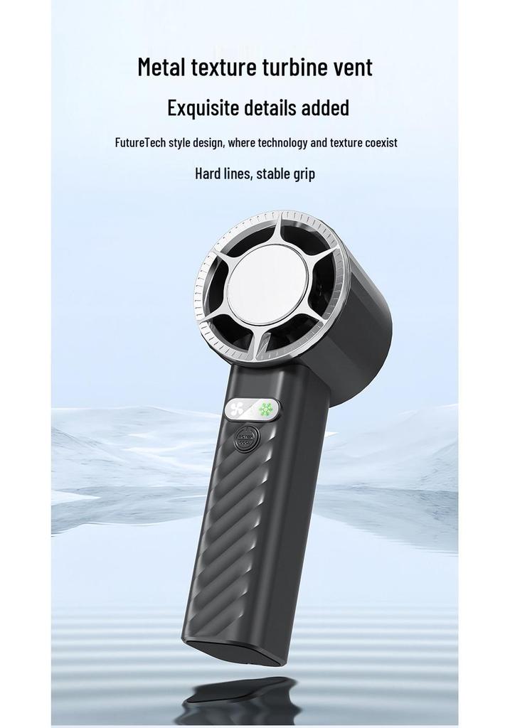USB Handheld Turbo Mini Fan: Powerful, Portable Ice Cooling with Large Airflow for Outdoors