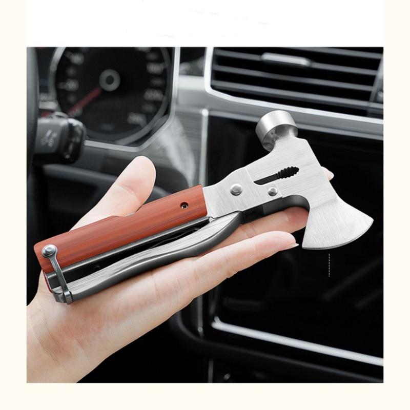 Car Mounted Multifunctional Conical Safety Hammer, Car Escape Tool, Axe Hammer, Mini Safety Life-saving Window Breaking Hammer