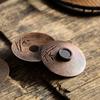 Creative solid wood tea coaster Kung Fu tea set accessories household Japanese anti-scalding heat insulation pad tea coaster