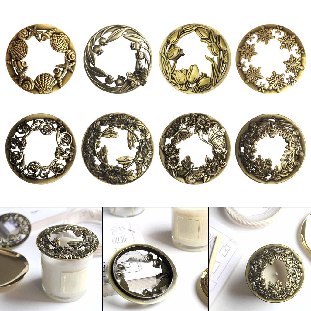 Antique Style Candle Jar Candle Topper Cover Lids Evenly for Home Hotel