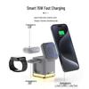 Multifunctional 3-in-1 Wireless Charging Magnetic Phone Stand with Touch Night Light