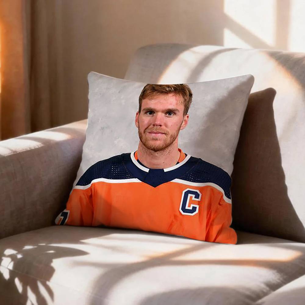 Ice HockeyConnor MMcDavid Pillow Case Pattern Printed Pillowcase For Living Room Sofa Cushion Cover