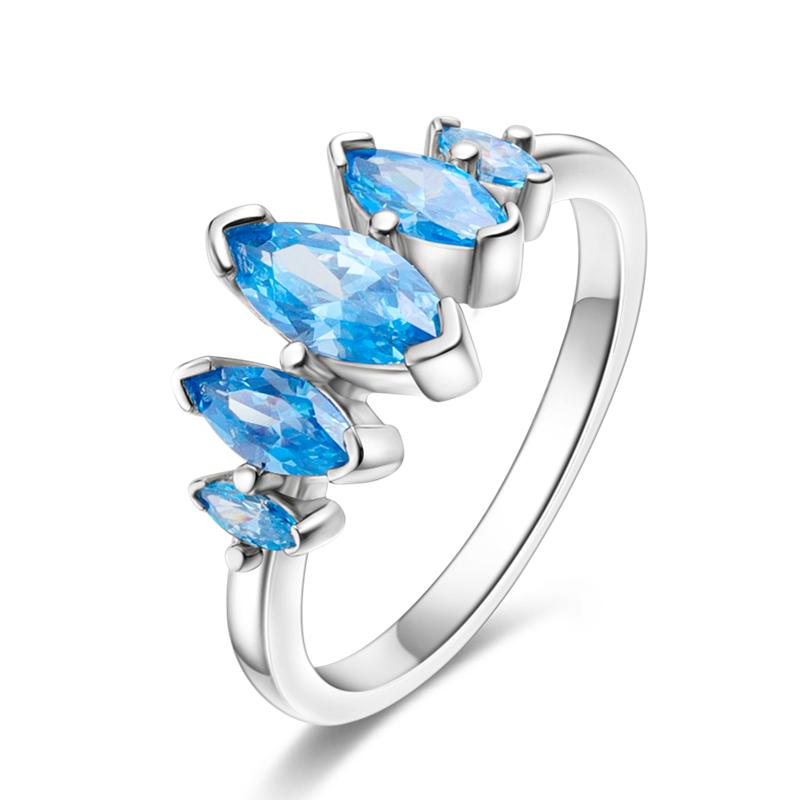 Authentic Copper Ring for Women Zircon CZ Horseshoe Butterfly Geometric Finger Ring Copper Authentic Jewellery