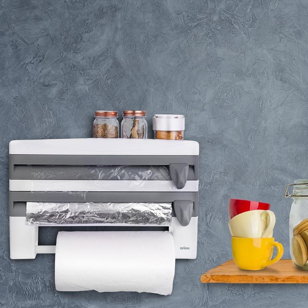 Podajnik do Folii Ręczników Papierowych Kuchenny Organizer Ścienny Wiszący