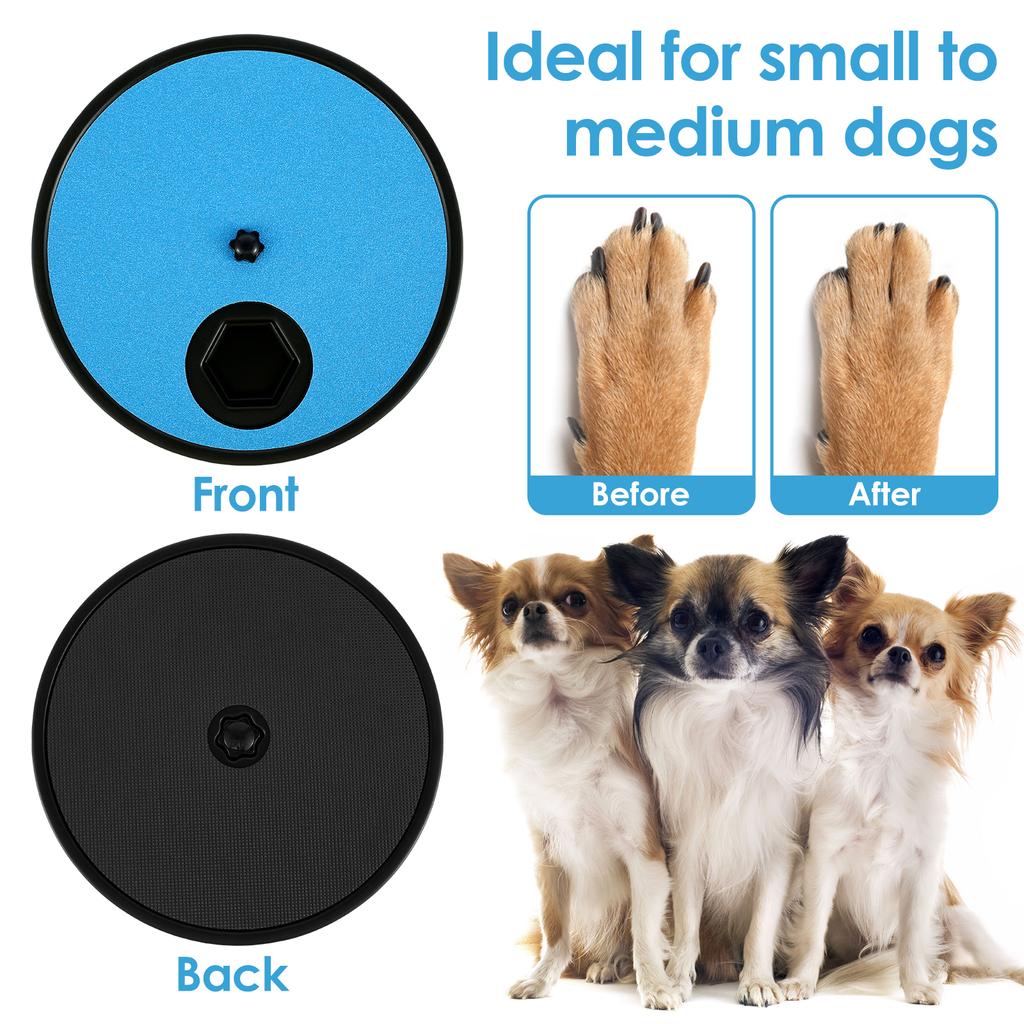 3-in-1 Multi-functional Dog Nail Scratch Pad for Nails Non-Slip Dog Scratch Board Interactive Dog Food Dispenser Plate for Dog