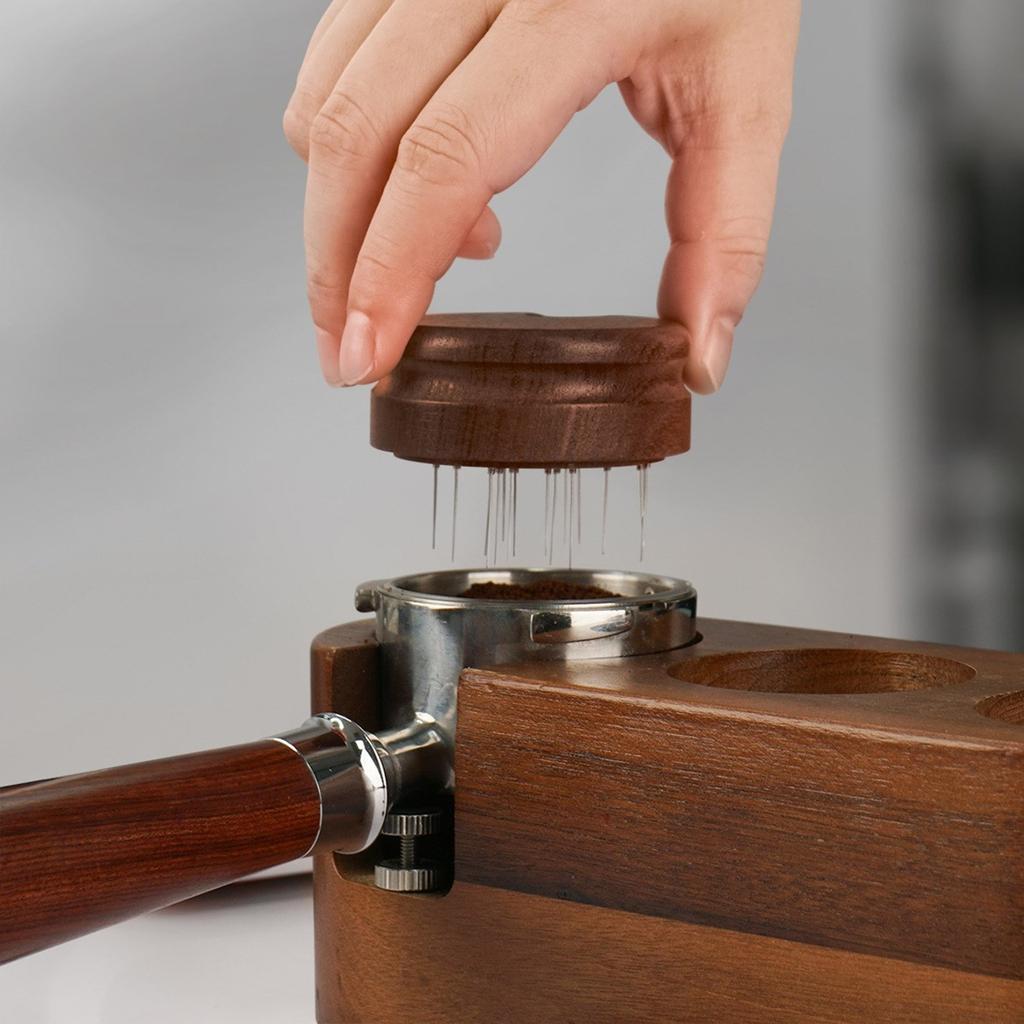 Portable Coffee Distribution Needle Coffee Powder Needle Coffee Distributor Wood Texture Coffee Stirrer Coffee Tool