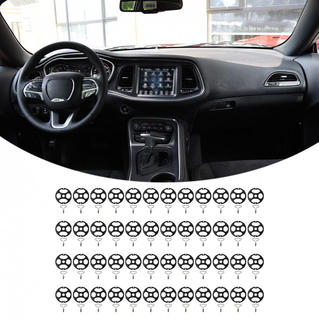 48Pcs Car Seat Cover Fasteners Metal Hooks Set for Secure Installation
