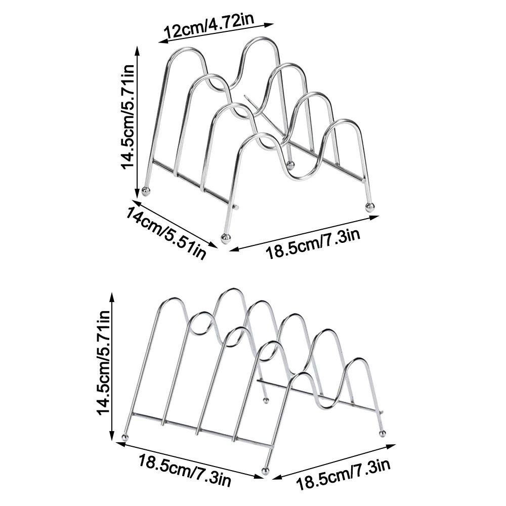 Multi-Layer Cutting Board Storage Rack Space-Saving Kitchen Shelf Durable Pot Lid Organizer  Home