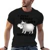 I Just Really Like Hippos Funny Cute Hippopotamus T-Shirt Summer Print Short Sleeve Tee