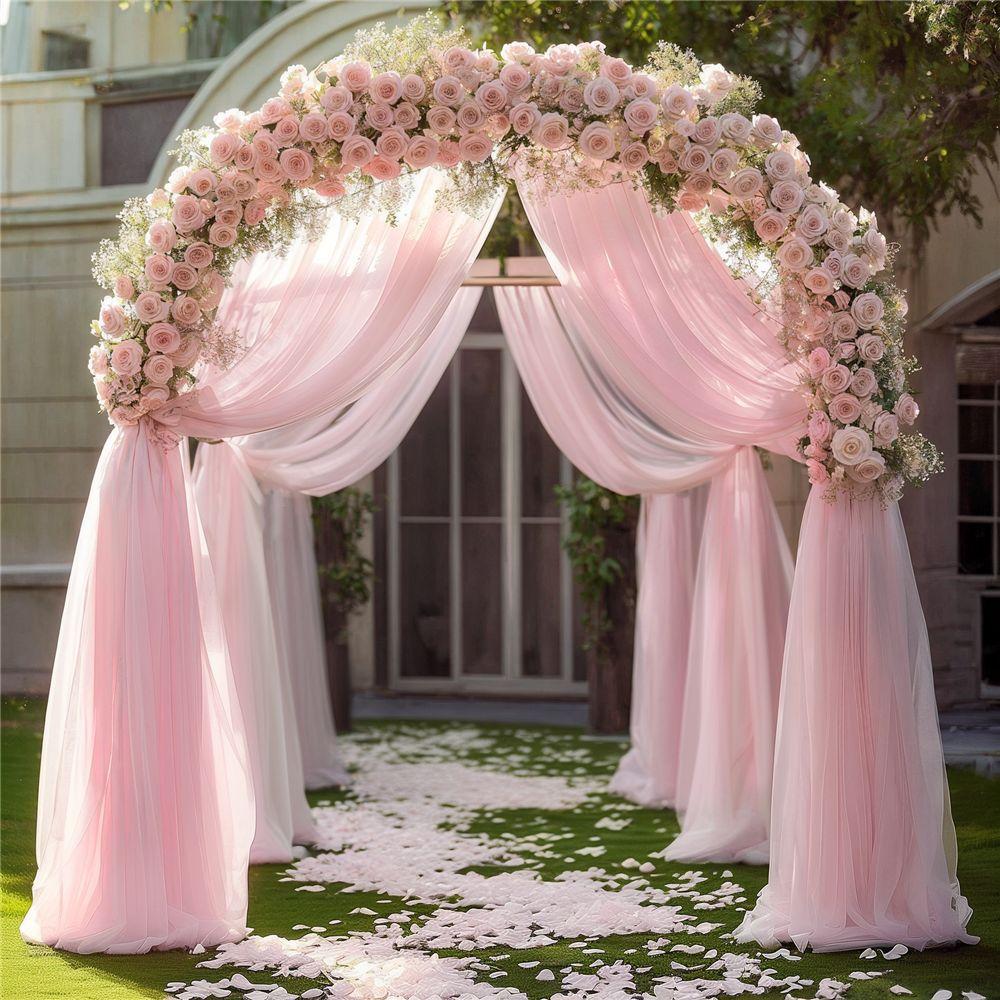 10/5/3/2/1M Wedding Tulle Backdrop Curtains,Sheer Backdrop Curtains,Birthday Party Baby Shower,Photography Backdrop Decoration