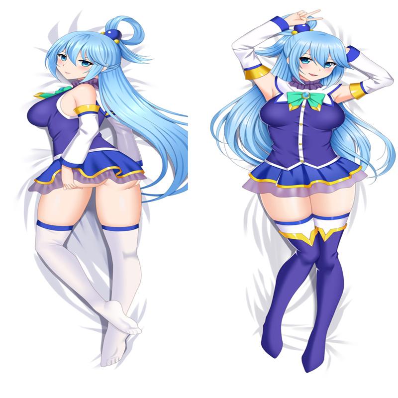 

60x180 см аниме Dakimakura Aqua наволочка обнимающая наволочка для тела Kono Subarash Sekai Ni Shukufuku Wo наволочка декоративная подушка