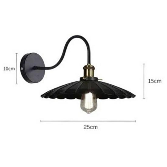 Retro Metal Texture Wall Lamp for Bedroom, Balcony, Bar, Restaurant, or Cafe - Nostalgic and Creative Design
