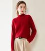 Women's Warm Thickened Cashmere Knit Sweater – Cable Design, Versatile & Skin-Friendly Long Sleeve Top