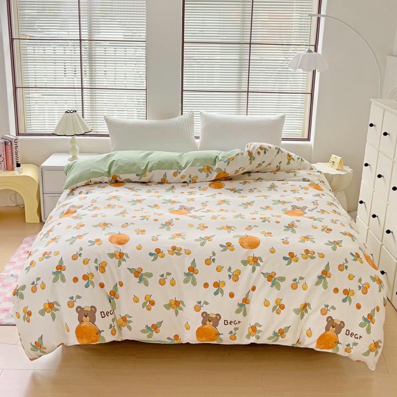 

Шикарный элегантный пододеяльник с цветами, мягкий, приятный для кожи хлопковый пододеяльник с застежкой-молнией, постельное белье размера «king-size» 150x200cm Single 1Pc