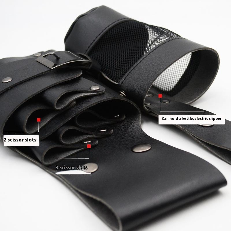 Barber Hair Scissor Bag Clips Comb Case Hairdressing Barber Holster Bags Holder Tool Salon Waist Pack Belt Pu Leather Bag