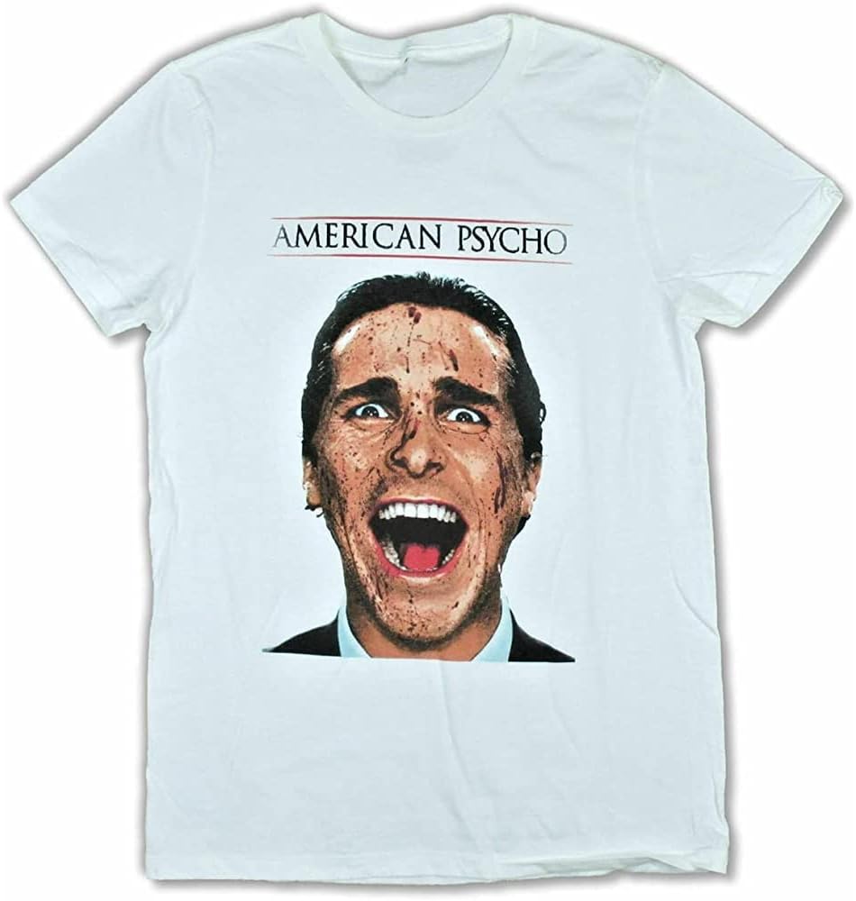 QUANTON American Psycho Splatter Face White T-Shirt New White White XXL белый