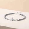 Korean Style Princess & Knight Woven Bracelets: Personalized Couple Jewelry Gift